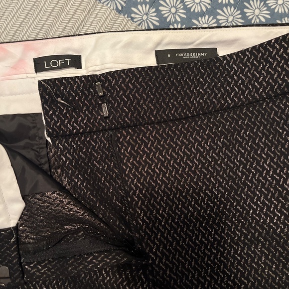 LOFT Marisa Skinny Ankle Dress Pants - Picture 2 of 2